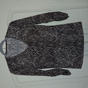 Chico's Easywear 3/4 Sleeve Print Top Size 0 X-Small